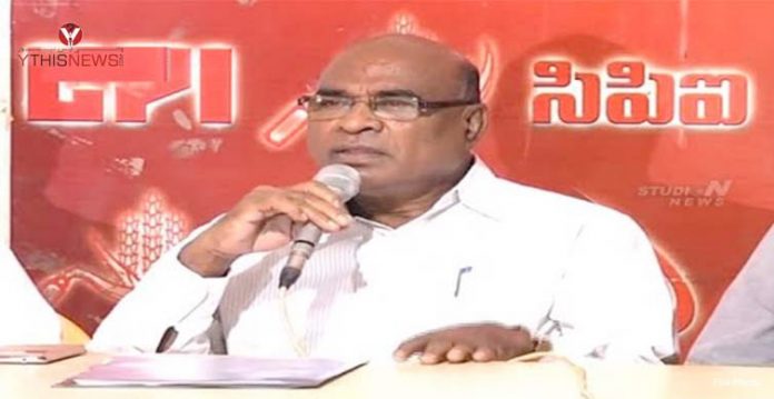 kcr is not a jagir of telangana to sell government lands chada venkat reddy
