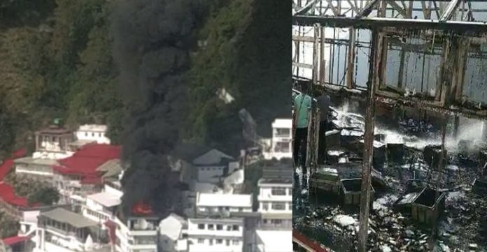 Major fire breaks out in Vaishno Devi temple’s complex in Jammu-Kashmir