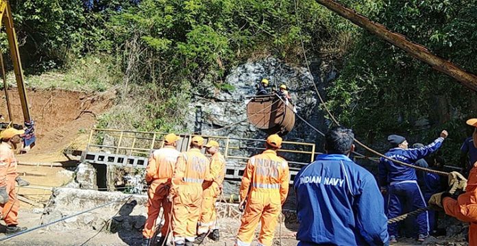 navy, ndrf operations on as 5 miners trapped in meghalaya mine