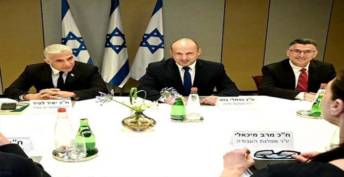 new israeli coalition will be sworn on sunday