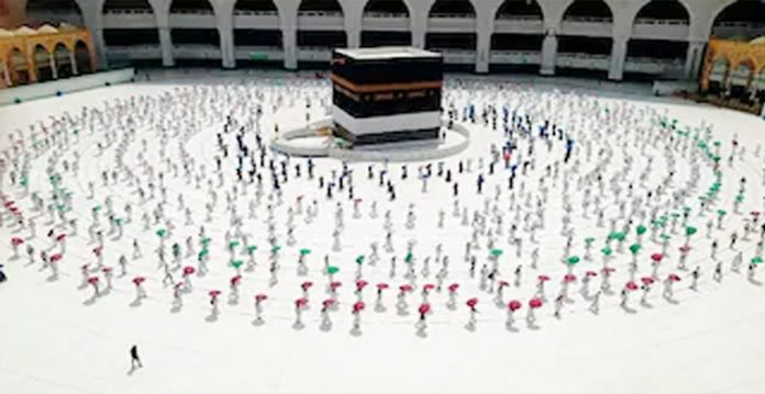 saudi announced the cancellation of international conduct of haj 2021