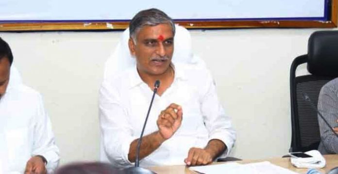 finance minister harish rao holds review on jobs