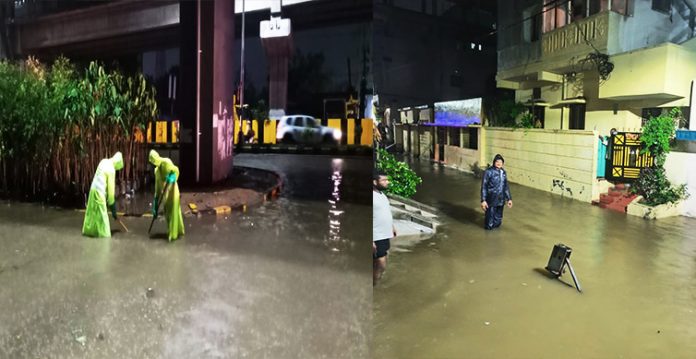 Heavy rains inundate Hyderabad localities, suburbs
