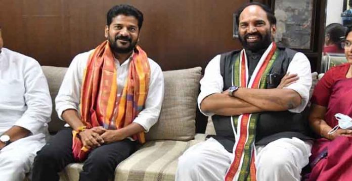 mp revanth reddy takes charge as tpcc chief