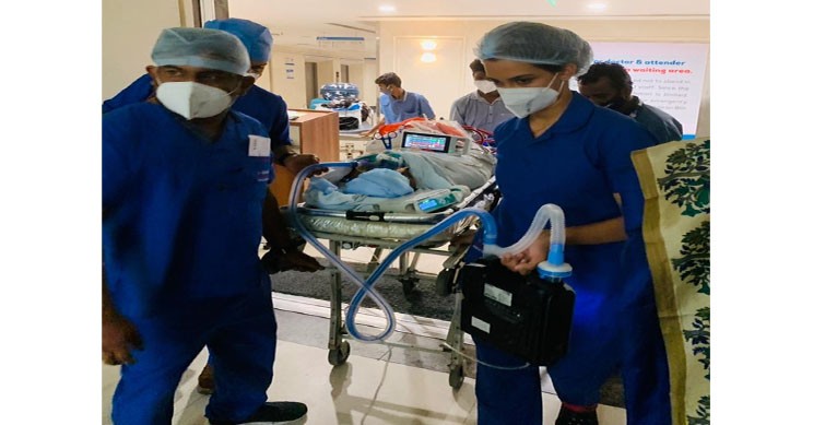 up doctor airlifted to hyderabad for lung transplant