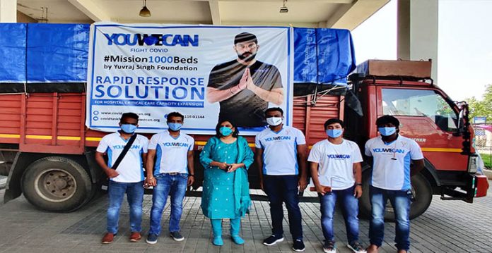yuvraj's foundation sets up 120 beds in telangana hospital
