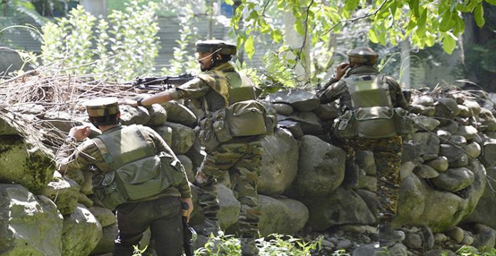 army officer, terrorist killed in ongoing gunfight in jammu and kashmir's rajouri