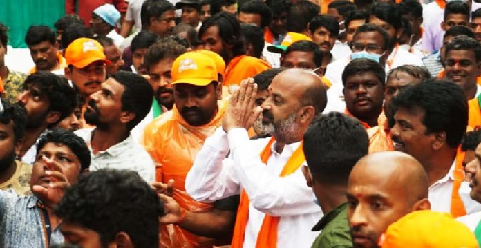 BJP starts 55-day footmarch in Telangana; disses “Taliban mindset” slur at unnamed party 
