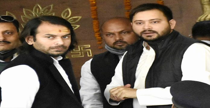 fresh row between tej pratap tejashwi over removal of youth wing leader
