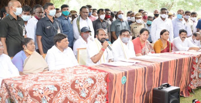 govt to acquire land for ramappa temple development ministers visit site