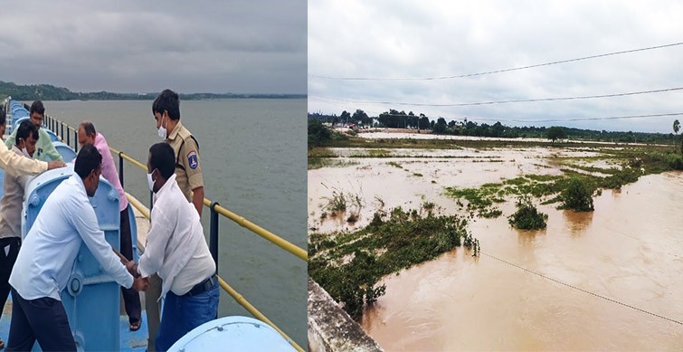 Eight gates of Himayath and Four of Osman Sagar lifted to feed Musi River