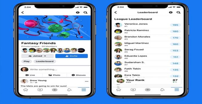 Facebook adds fantasy sports gaming for iOS, Android users