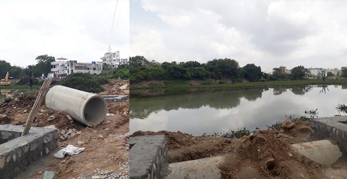Irrigation authorities begin fencing the historic Bum-Ruknud-Dowla Lake