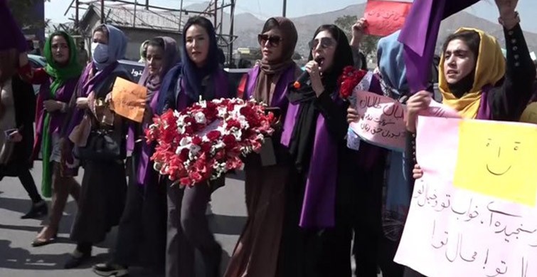 Protest in Kabul demanding women's rights turns violent