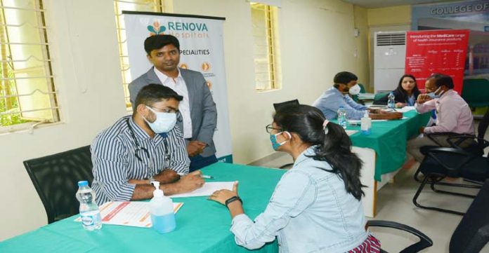 Agri University Rajendranagar conduct mega health camp for students