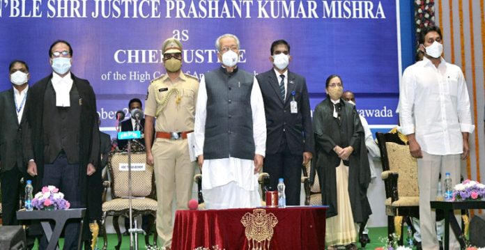 justice prashant kumar sworn in as andhra pradesh high court chief justice