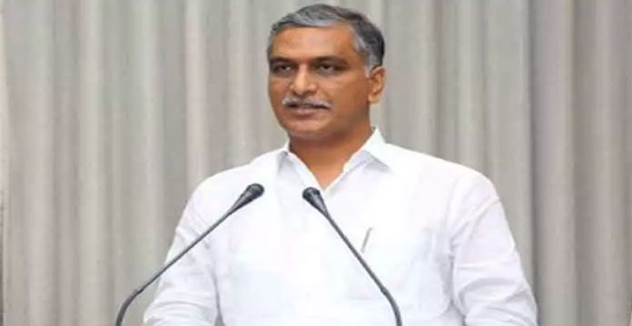 kcr completed irrigation projects ignored by past govts harish rao