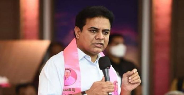 ktr holds meeting on vijaya garjana program