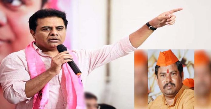 ktr taunts bjp mla over petrol price after he throws a challenge