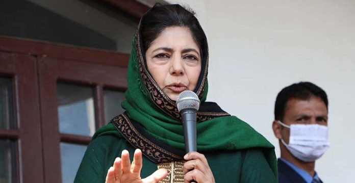 mehbooba mufti hits out at centre on 'restrictions' in jammu and kashmir
