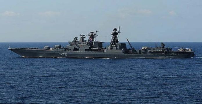 russia prevents us destroyer from violating territorial waters in sea of japan