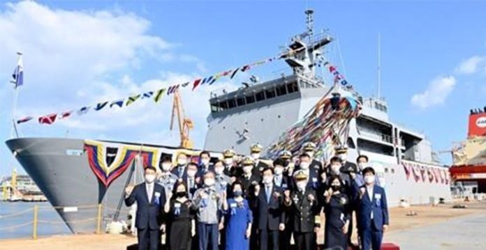 south korea launches advanced submarine rescue ship