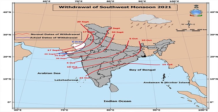 southwest monsoon withdrawal commences on wednesday imd