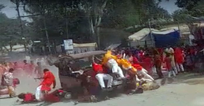 speeding car ploughs into religious procession in chhattisgarh, kills one