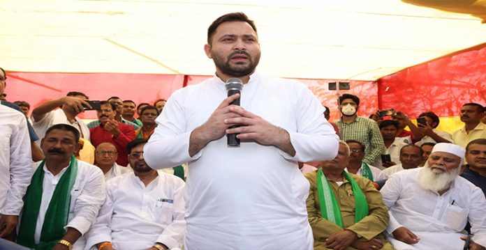 tejashwi yadav dares nitish kumar to travel by road in bihar