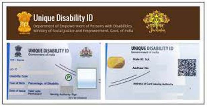 UDID cards for Disabled issued with a Bundle of Errors