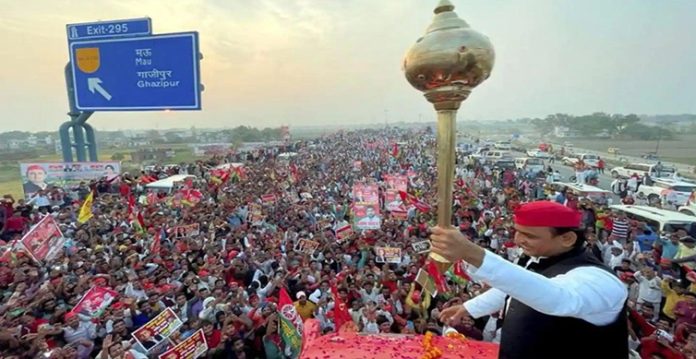 akhilesh's yatra gets overwhelming response on purvanchal expressway...