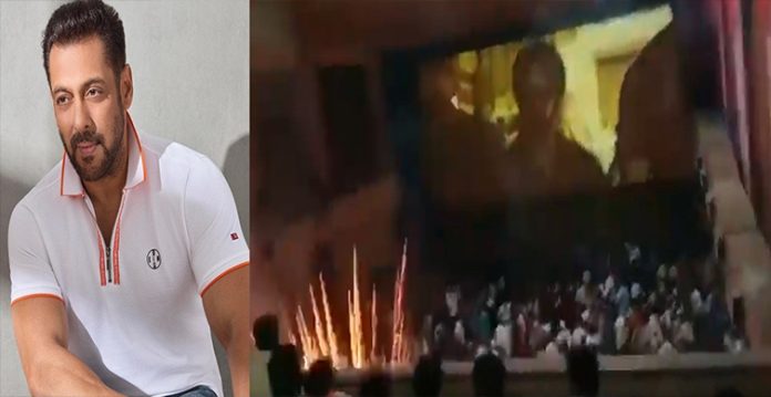 Fans burst firecrackers inside theatre during Antim screening; Salman Khan requests against it