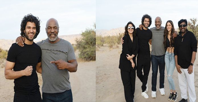 mike tyson enjoys indian food with vijay deverakonda, ananya pandey