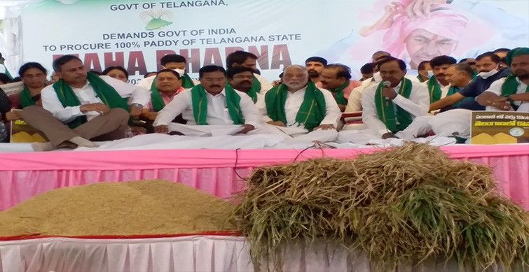 trs ready to lead nationwide agitation of farmers kcr