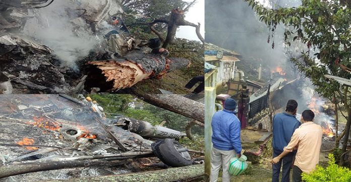 4 military officials feared dead in chopper crash in Tamil Nadu