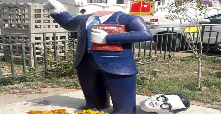Ambedkar statue vandalised at Tamil Nadu, highway blocked by protesters