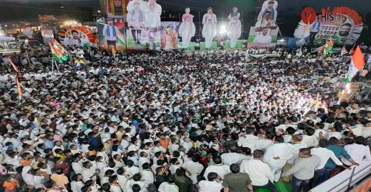 Digvijay Singh takes part in congress padayatra