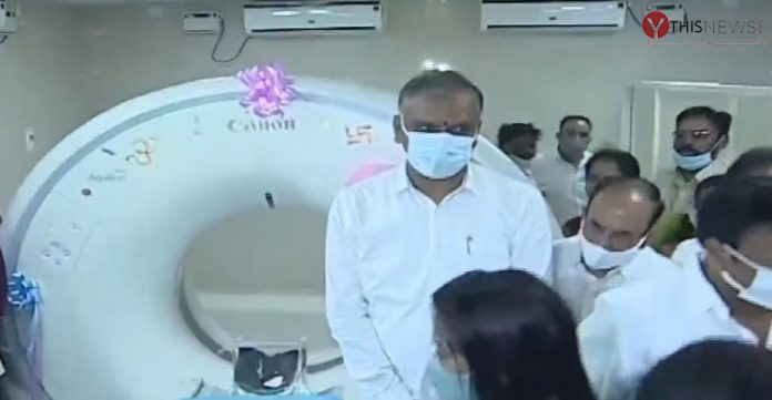Harish Rao starts Rs 2 cr CT Scan facility in Gandhi Hospital