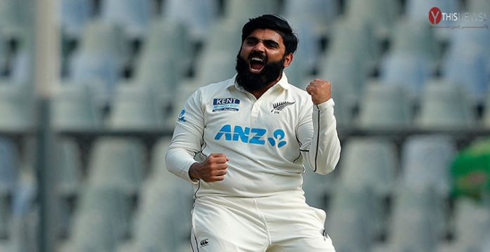 ind v nz, 2nd test siraj strikes after ajaz's all 10 effort as india take command