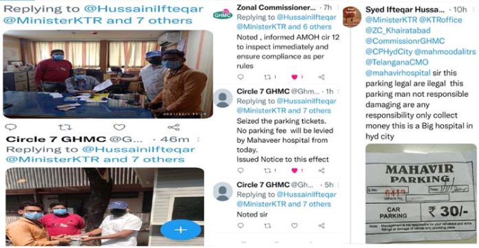 GHMC slap notice to Mahavir Hospital for collecting parking fee