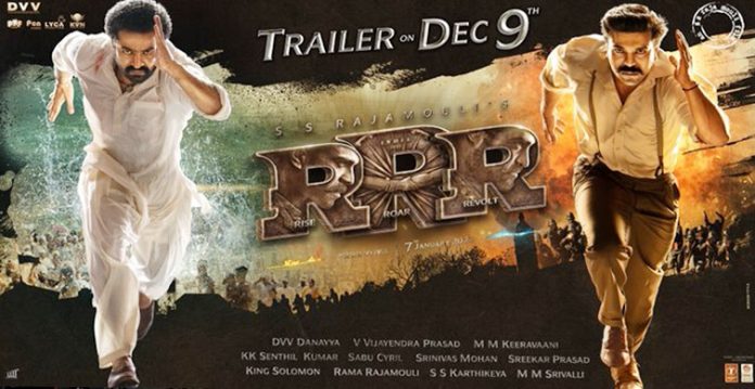 'rrr' makers set to release theatrical trailer on dec 9