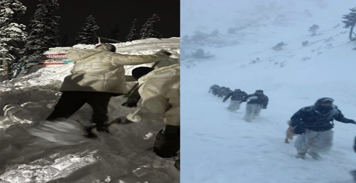 army rescues 30 civilians trapped in avalanches in j&k's tangdhar