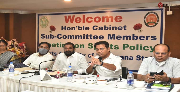 Sports and Tourism Minister V Srinivas Goud