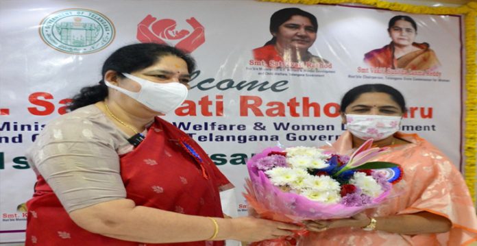 satyavathi rathod attends women commission 1st anniversary