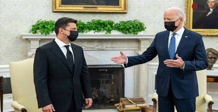 US President Joe Biden and Volodymyr Zelensky