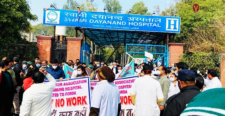 Delhi doctors protest