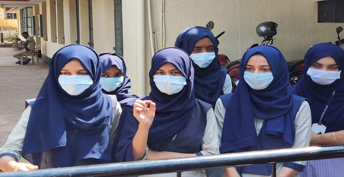 Girl Students Wearing Hijab Stopped at Entrance College
