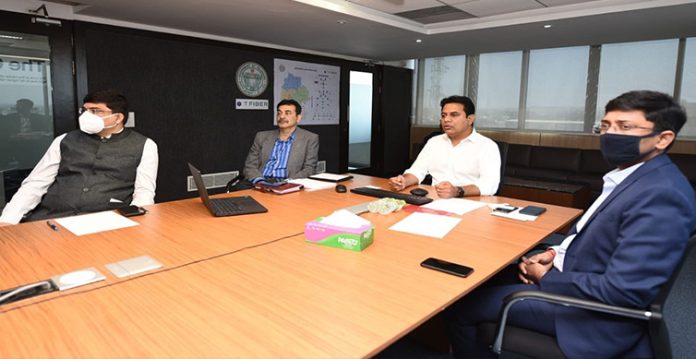 Minister for Industries and Commerce K. T. Rama Rao