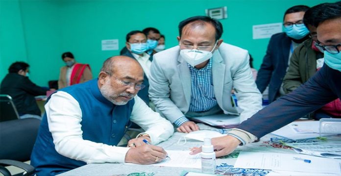Manipur Chief Minister and BJP candidate Nongthombam Biren Singh