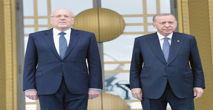turkish president, lebanese pm vow to enhance cooperation